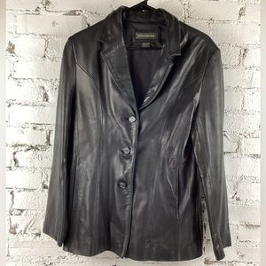 Banana Republic soft Black Leather Jacket